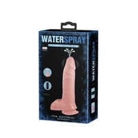 19,3 cm Su Fışkırtmalı Realistik Titreşimli Penis Anal Vajinal Dildo Mastürbatör - CA-B1273