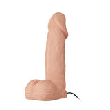19,4 cm Belden Bağlamalı İçi Dolu Titreşimli Strapon Penis - BDM1493