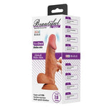 19,4 cm Çift Katmanlı Gerçekçi Titreşimli Dildo Vibratör Penis - BDM1369