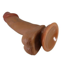 Belden Bağlamalı 19,4 cm Et Dokulu Gerçekçi Çift Katmanlı Silikon Melez Penis - Zebulon - BDM1378B