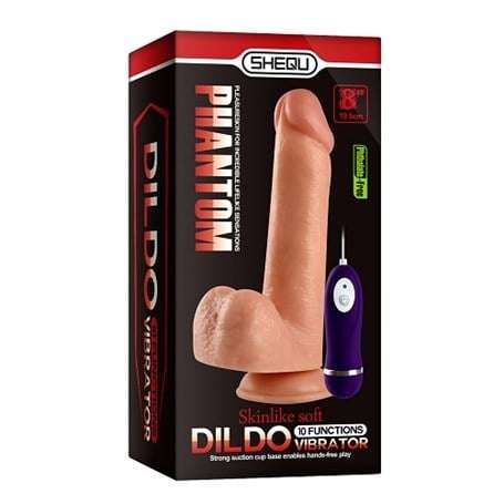 19,5 cm Belden Bağlamalı Titreşimli Realistik Dildo Penis Set - BDM10016VB