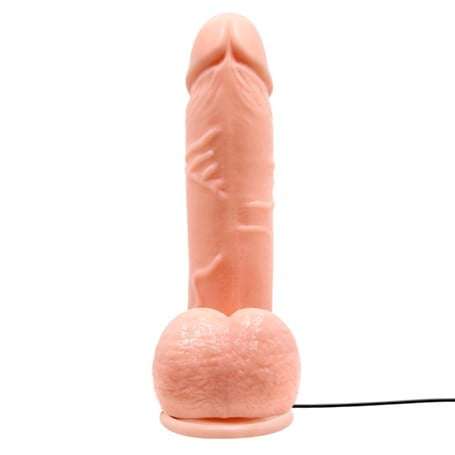 19,5 cm Belden Bağlamalı Gerçekçi Titreşimli Dildo Vibratör Penis - BDM0817FB