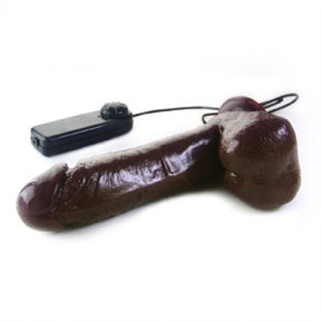 19,5 cm Gerçekçi Titreşimli Dildo Vibratör Melez Penis - BDM0817