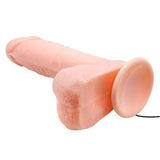 19,5 cm Belden Bau011flamalu0131 Ger&ccedil;ek&ccedil;i Titreu015fimli Dildo Vibrat&ouml;r Penis - BDM0817FB