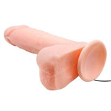 19,5 cm Ger&ccedil;ek&ccedil;i Titreu015fimli Dildo Vibrat&ouml;r Penis - BDM0817F