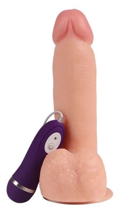 19,5 cm Belden Bağlamalı Titreşimli Realistik Dildo Penis Set - BDM10016VB