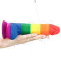 19,5 cm Belden Bağlamalı Renkli Realistik Vantuzlu Dildo Penis - LV410026B