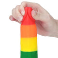 19,5 cm Belden Bağlamalı Renkli Realistik Vantuzlu Dildo Penis - LV410026B