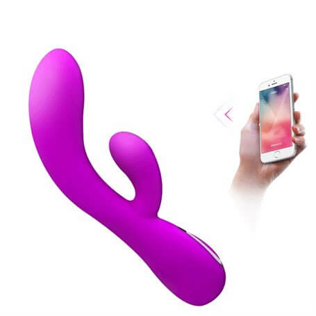 Usb Şarjlı Telefondan Kumandalı Klitoris Uyarıcılı Teknolojik Vibratör - BDM4129