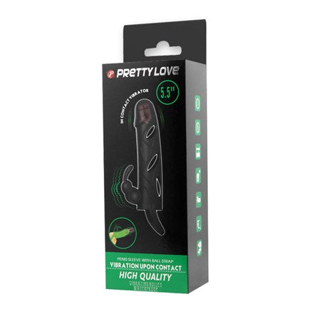 14 cm 2 cm Uzatmalı Titreşimli Klitoris Uyarıcılı Zenci Penis Kılıfı - BDM6216
