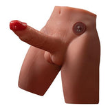 2 İşlevli Gerçekçi Ölçülerde Realistik İleri Geri Hareketli 17 cm Penisli Anal Girişli Erkek Vücut - Jason - BDM1592