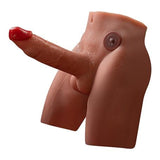 2 İşlevli Gerçekçi Ölçülerde Realistik İleri Geri Hareketli 17 cm Penisli Anal Girişli Erkek Vücut - Jason - BDM1592