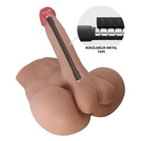 2 İşlevli Realistik 17,3 cm Penisli Anal Girişli Erkek Kalça - Rhyne - BDM1373