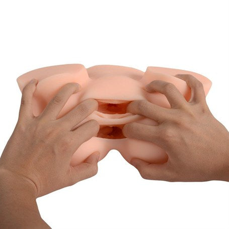 2 İşlevli 3D Realistik Kalça Suni Vajina Anüs Mastürbatör - Bad Girl - BDM5009