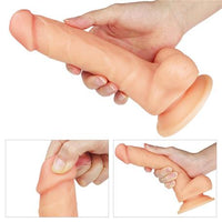 20 cm Belden Bağlamalı İçi Dolu Strapon Dildo - LV715007