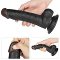20 cm Belden Bağlamalı İçi Dolu Zenci Strapon Dildo - LV715027