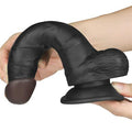 20 cm Belden Bağlamalı İçi Dolu Zenci Strapon Dildo - LV715027