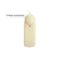 20 cm Belden Bağlamalı Oynar Başlı Vibratör İçi Dolu Strapon Penis - BDM0125