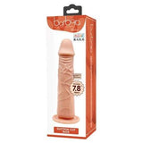20 cm Belden Bau011flamalu0131 Realistik Vantuzlu Dildo Penis Set - BDM7013RB