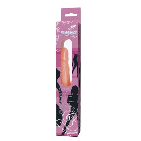 20 cm Klitoris Uyarıcılı Titreşimli Vibratör Dildo Penis - CA-BDM1048