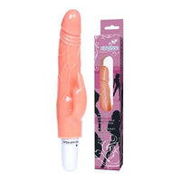 20 cm Klitoris Uyarıcılı Titreşimli Vibratör Dildo Penis - BDM1048