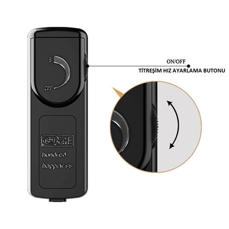 20 cm Kumandalı 360° Oynar Başlı Titreşimli Vibratör Realistik Penis Vibratör - BDM8015