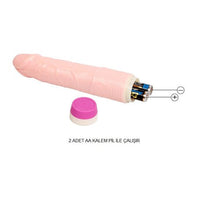 %10 İndirim – 20 cm Titreşimli Realistik Vibratör Penis Dildo - CA-B1027