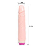 20 cm Titreşimli Realistik Vibratör Penis Dildo - B1027