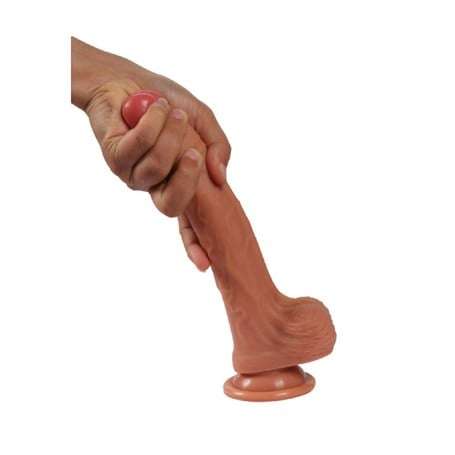 20 cm Yeni Nesil Çift Katmanlı Realistik Vantuzlu Dildo Penis - Kevin - BDM1027