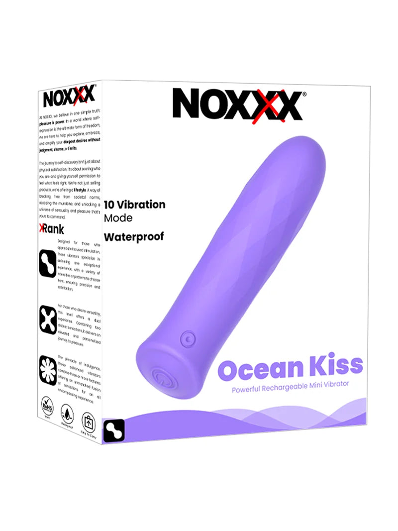 NOXXX Ocean Kiss Güçlü Şarjlı Bullet 8.5 cm Mor - 202235