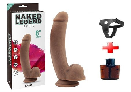 20,5 cm Gerçekçi Melez Dildo Penis -Boss - BDM1802B