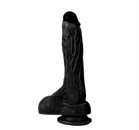 20,5 cm Belden Bağlamalı Realistik Dildo Zenci Penis Set - BDM10030B