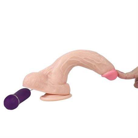 20,5 cm Belden Bağlamalı Titreşimli Realistik Dildo Penis Set - BDM10017VB