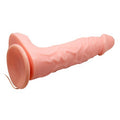 20,5 cm Belden Bağlamalı Oynar Başlı Titreşimli Realistik Vibratör Penis - Rota Dong - 8080B
