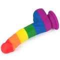 20,5 cm Renkli Realistik Vantuzlu Dildo Penis - LV410027