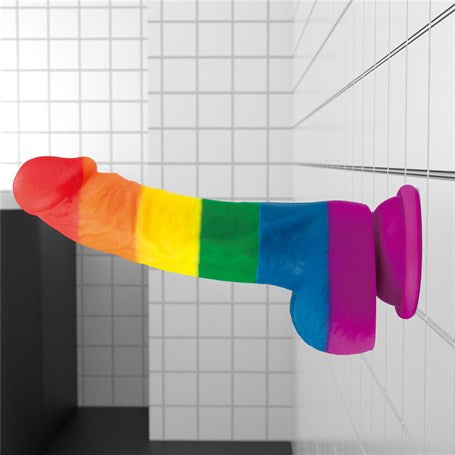 20,5 cm Renkli Realistik Vantuzlu Dildo Penis - LV410027