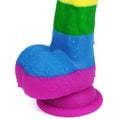 20,5 cm Belden Bağlamalı Renkli Realistik Vantuzlu Dildo Penis - LV410027B