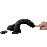 20,5 cm Titreşimli Gerçekçi Silikon Vantuzlu Zenci Penis - Holy Dragon - U6123
