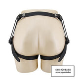 20,6 cm Belden Bağlamalı İçi Dolu Strapon Melez Penis - Wells - BDM1473