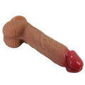 20,6 cm Belden Bağlamalı İçi Dolu Strapon Melez Penis - Wells - BDM1473