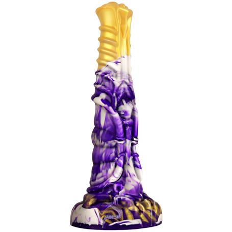Belden Bağlamalı 21 cm Et Dokulu Fantezi Renklerde Gerçekçi Çift Katmanlı Sünnetsiz Silikon Penis - Horse Power 4 - BDM1622B