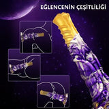 Belden Bağlamalı 21 cm Et Dokulu Fantezi Renklerde Gerçekçi Çift Katmanlı Sünnetsiz Silikon Penis - Horse Power 4 - BDM1622B
