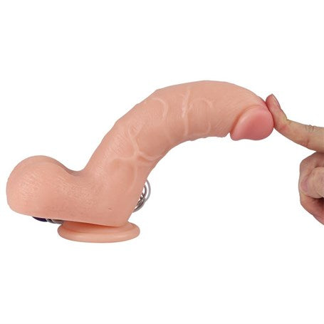 21 cm Gerçekçi Titreşimli Dildo Vibratör Penis - Adam - BDM10018V