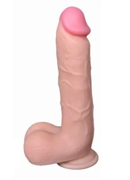 21 cm Gerçekçi Titreşimli Dildo Vibratör Penis - Adam - BDM10012V