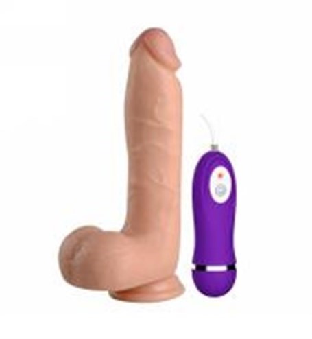 21 cm Belden Bağlamalı Titreşimli Realistik Dildo Penis Set - BDM10018VB