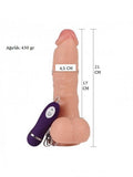 21 cm Belden Bağlamalı Titreşimli Realistik Dildo Penis Set - BDM10018VB