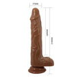 21 cm İleri Geri Hareketli Uzaktan Kumandalı Gerçekçi Vantuzlu Melez Penis - Bodach - BDM1342