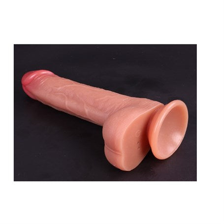 21 cm Manyetik Şarjlı Çift Katmanlı Uzaktan Kumandalı Titreşimli Silikon Penis - BDM1809B