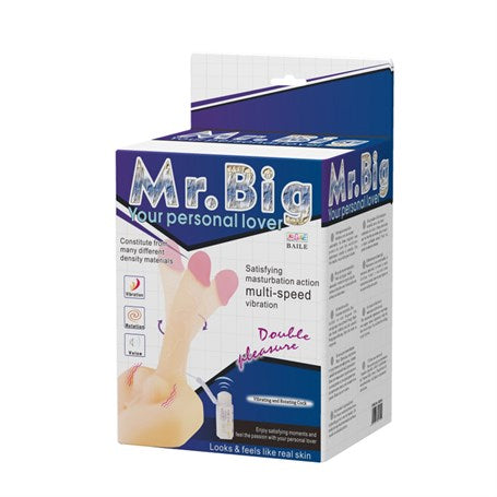 21 cm Oynar Başlı Titreşimli Sesli Çift Girişli Realistik Vibratör Masturbatör Penis - 8016