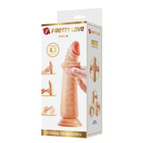 21 cm Yeni Nesil Çift Katmanlı Realistik Vantuzlu Testissiz Dildo Penis - Kable2 - BDM1504